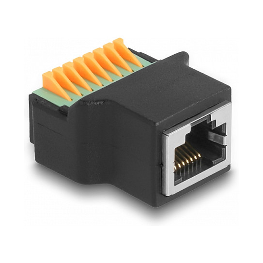 Adapter DELOCK RJ45 na 8-pinski terminalni blok s gumbom (66948)