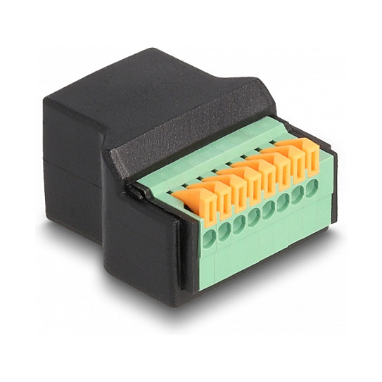Adapter DELOCK RJ45 na 8-pinski terminalni blok s gumbom (66948)-1