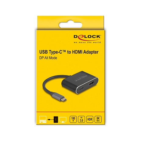 USB-C na HDMI adapter DELOCK 64199 (8K 60Hz, HDR, Power Delivery 100W)-2