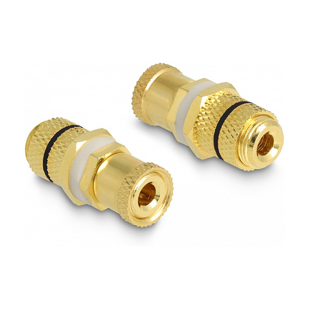 Audio adapter DELOCK 64146 (2-pinski terminalni blok, za ugradnju, crni prsten)-0
