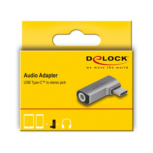 Audio adapter DELOCK 64192 USB-C na 3.5mm (Hi-Res Audio, DAC, podrška za mikrofon)-2