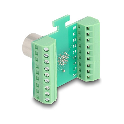 Adapter modul DELOCK M12 60660 (A-kodirani, 17-pinski ženski na 18-pinski terminalni blok)-1
