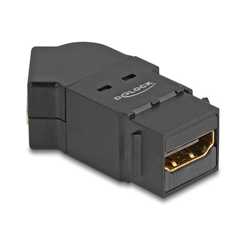 Keystone Modul DELOCK HDMI na HDMI (45° kutni, 8K 60 Hz, crni)-1
