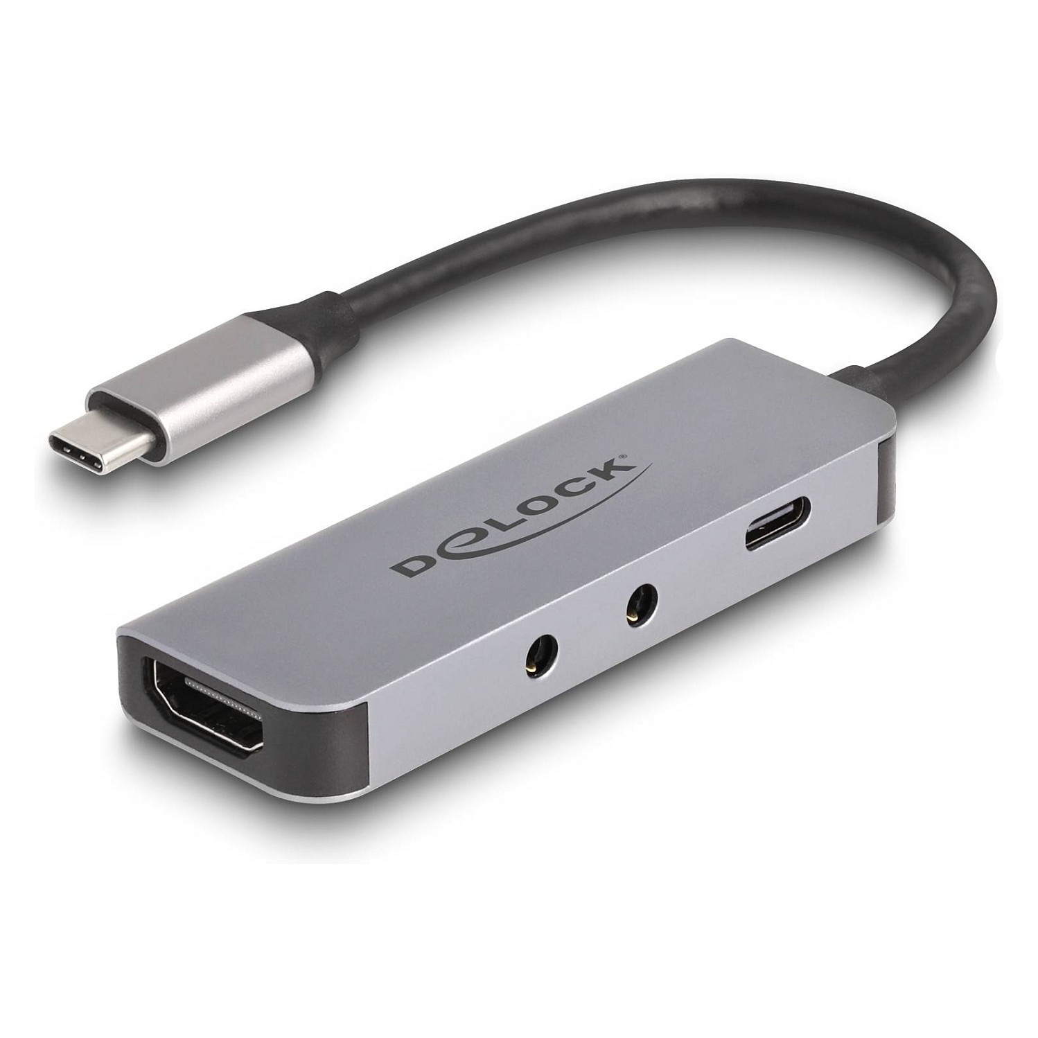 Adapter DELOCK 61064 USB-C na HDMI (4K 60Hz, 3.5mm Audio, USB-C PD 95W)-0