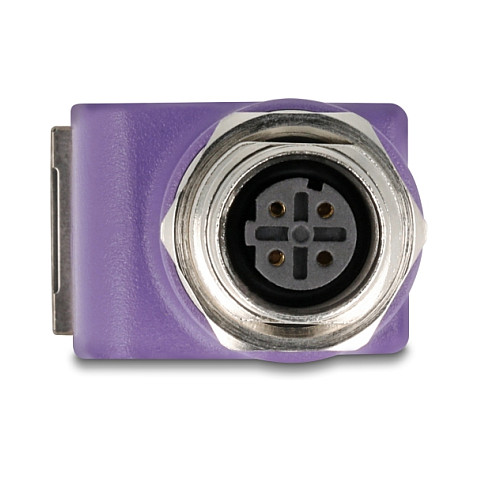 Adapter DELOCK M12 D-kodirani (ž) na RJ45 (ž) Cat.5e 90° kutni-1