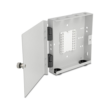 Mrežna oprema DELOCK Zidna kutija za optičke kablove (4x SC Simplex / LC Duplex, metalna)-1