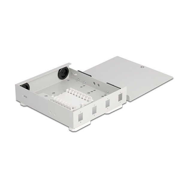 Mrežna oprema DELOCK Zidna kutija za optičke kablove (4x SC Simplex / LC Duplex, metalna)-5