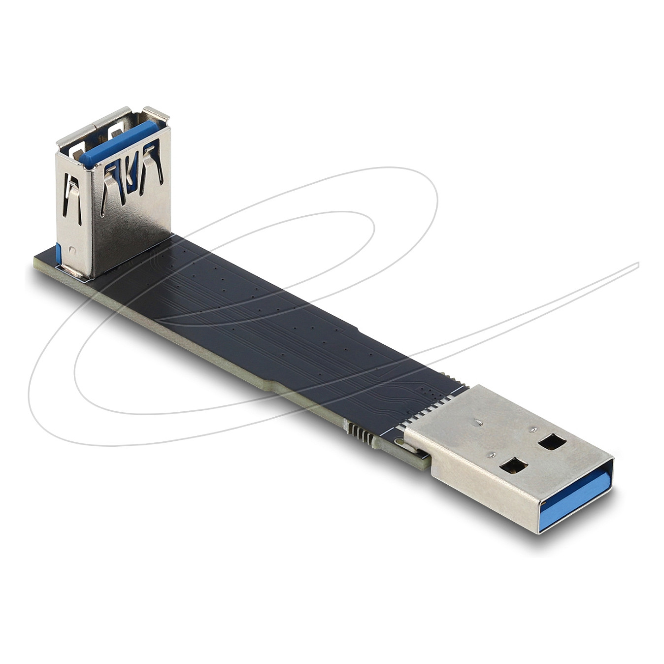 USB Adapter DELOCK 65917 (USB-A muški na USB-A ženski, 90° kutni, 10 Gbps)-1