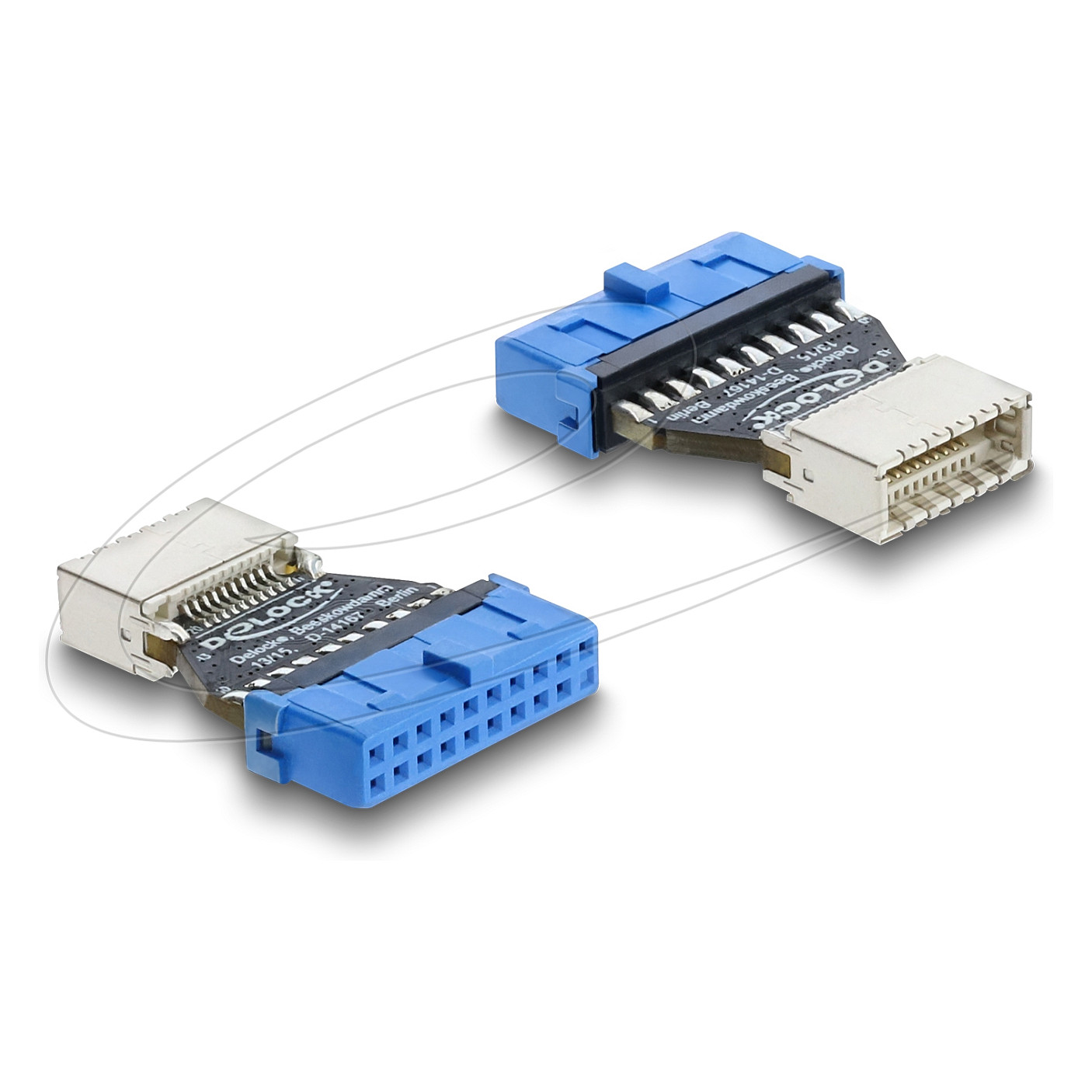 Adapter DELOCK 67344 (USB 5 Gbps 20-pin na USB-C Key B)