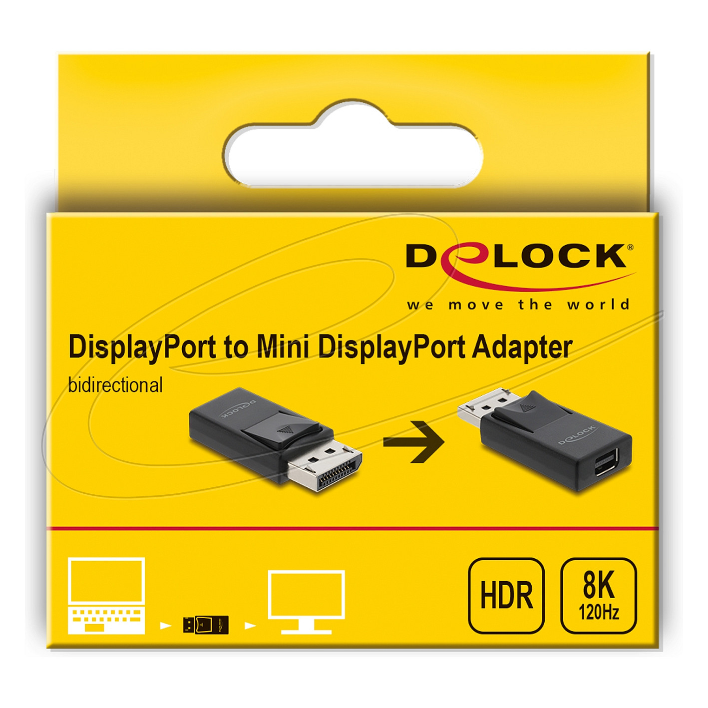 Adapter DELOCK DisplayPort na Mini DisplayPort 61074 (8K 60Hz, HDR, dvosmjerni)-2