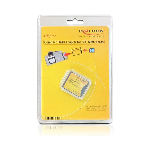 Adapter DELOCK Compact Flash na SD/SDHC/SDXC (CF Tip I)-1