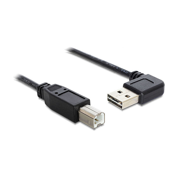 USB kabel DELOCK EASY-USB 2.0 A na B (3m, kutni 90° A konektor)-0