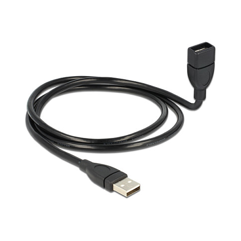 USB kabel DELOCK ShapeCable (USB 2.0 A-M > A-Ž, 1 m)