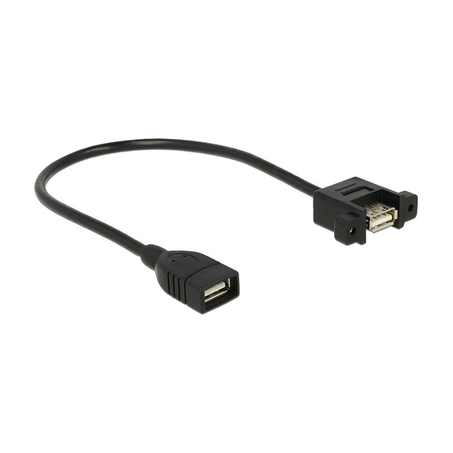 USB kabel za ugradnju DELOCK 83105 (USB-A Ž > USB-A Ž, 0.25m, Panel-Mount)