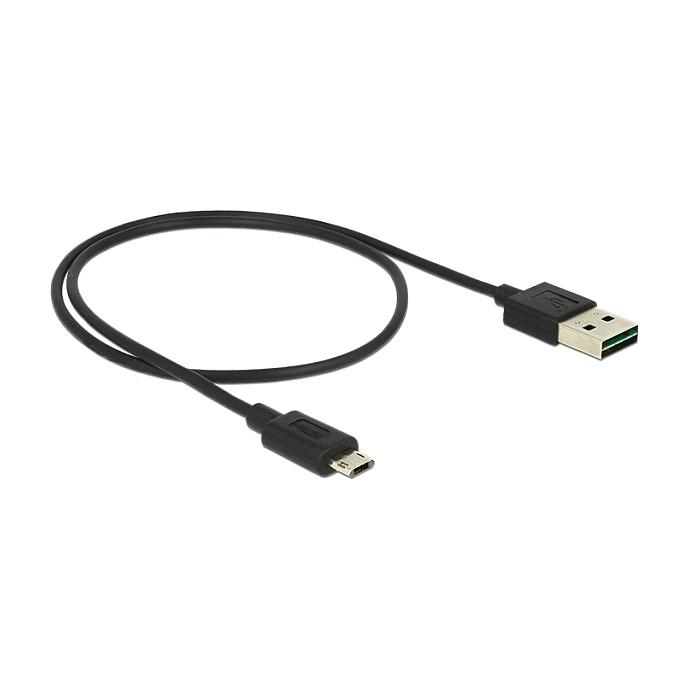 USB kabel DELOCK EASY-USB 2.0 A na Micro-B (obostrani konektori, 50 cm)