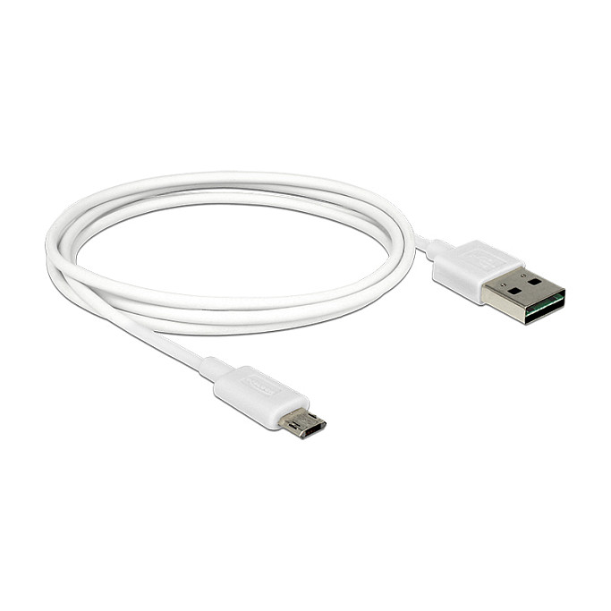 USB Kabel DELOCK EASY-USB 2.0 A na Micro-B (1m, bijeli)-1