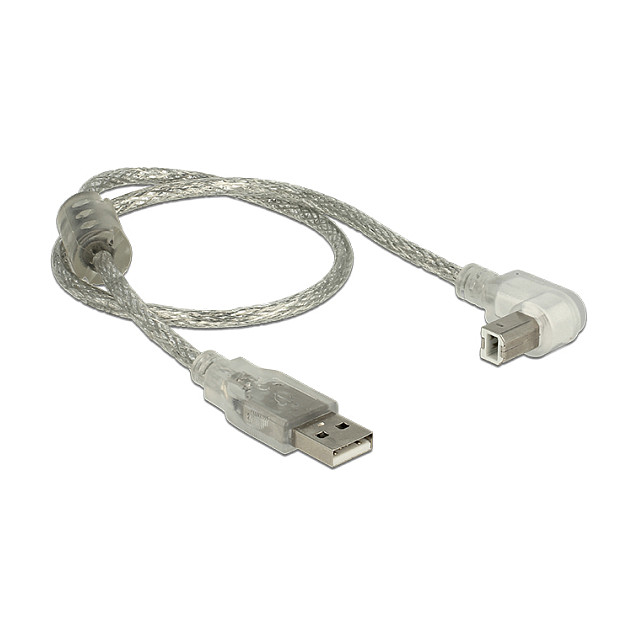 USB kabel DELOCK 82678 (USB-A (M) na USB-B (M), 2.0, 90° kutni, 0.5m)-1