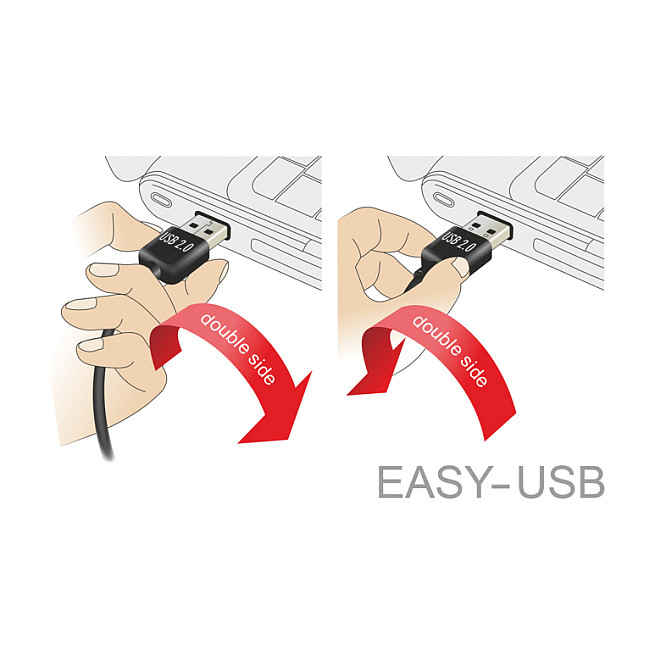 USB Kabel DELOCK EASY-USB 2.0-A na Micro-B kutni 1m (obostrani konektori, 480 Mbps)-3