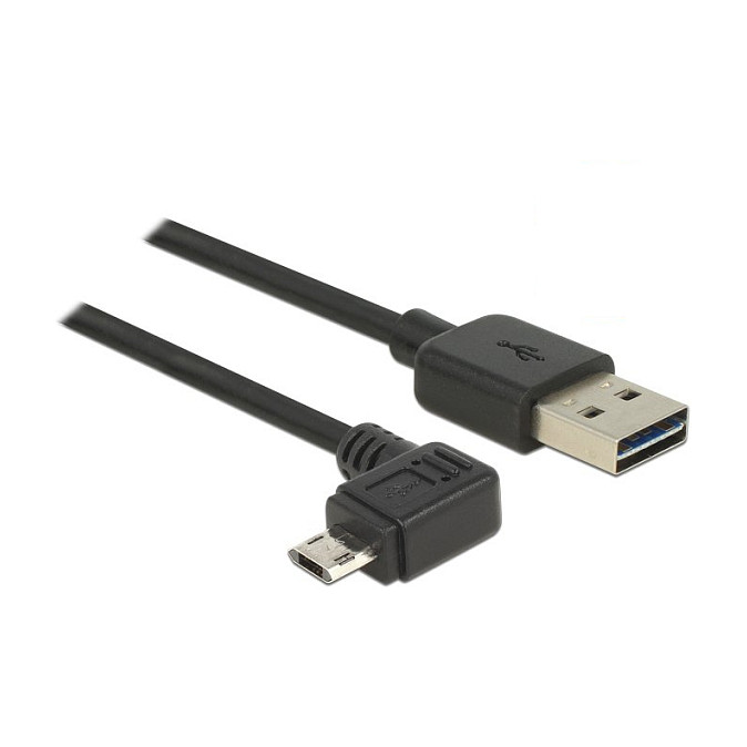 USB kabel DELOCK 83533 (EASY USB-A na Micro-B, obostrano kutni, 2 m)-0