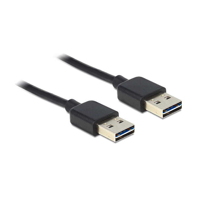 USB kabel DELOCK EASY-USB 2.0 (A-muški na A-muški, 1m, crni)