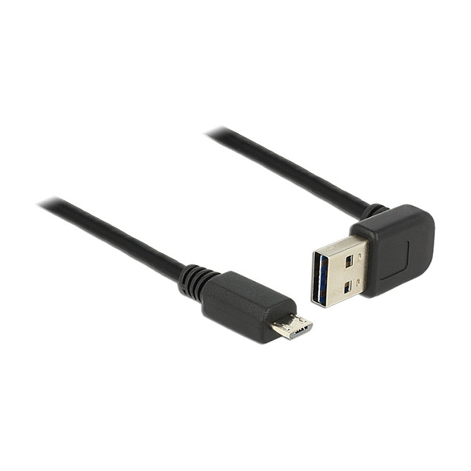 USB Kabel DELOCK EASY-USB 2.0 A (kutni) na Micro-B 5m-0