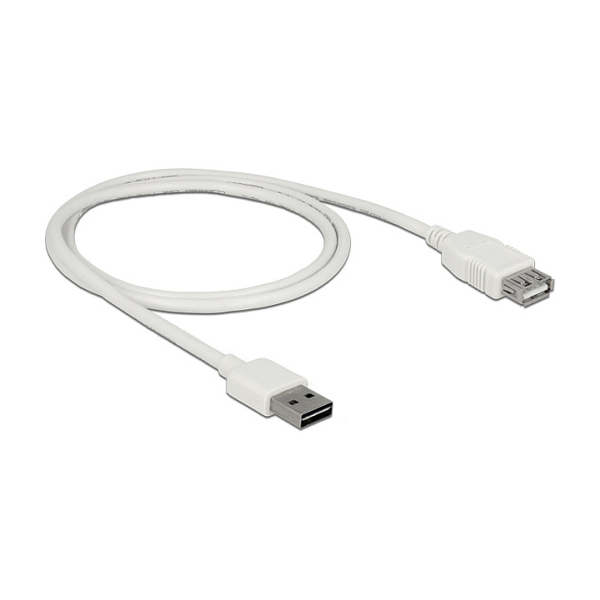 USB produžni kabel DELOCK 83510 (EASY-USB 2.0, A-M > A-Ž, 1 m, bijeli)-0
