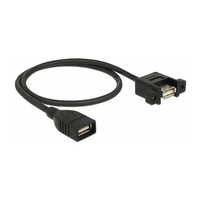 USB kabel za ugradnju DELOCK USB-A 2.0 (Ž) na USB-A 2.0 (Ž) 0.5m-1