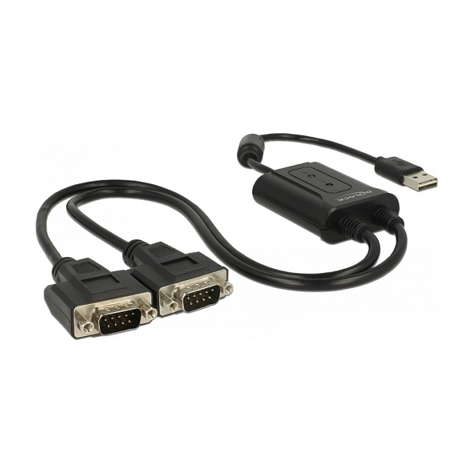 USB 2.0 na 2x Serijski RS-232 Adapter DELOCK 61425 (Prolific čipset, DB9 konektori)