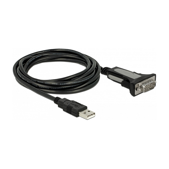 USB na Serijski RS-232 Adapter DELOCK 61445 (USB 2.0 Type-A na DB9, 4 m)-0