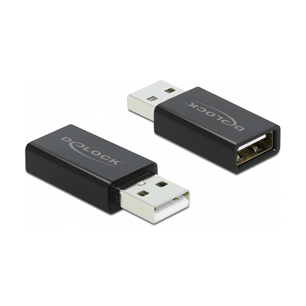 USB-A Data Blocker Adapter DELOCK (USB 2.0, samo punjenje)-0