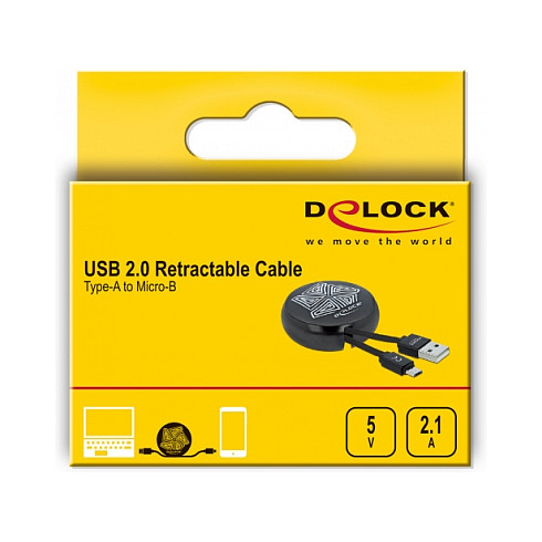 USB kabel DELOCK USB-A na Lightning na uvlačenje 1m (MFi certificiran, bijelo/rozi)-4