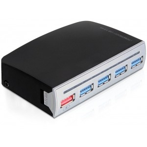 USB Hub DELOCK 61856 (4-portni, USB 3.0, dodatno napajanje)-0