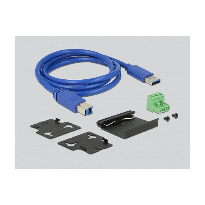 USB Hub DELOCK 64097 Industrijski (10x USB 3.0, 20 kV ESD zaštita, metalno kućište)-3