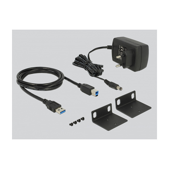 USB Hub DELOCK 19" Industrijski 13-portni USB 3.1 Gen 1 (1U Rack, metalno kućište, ESD zaštita)-2