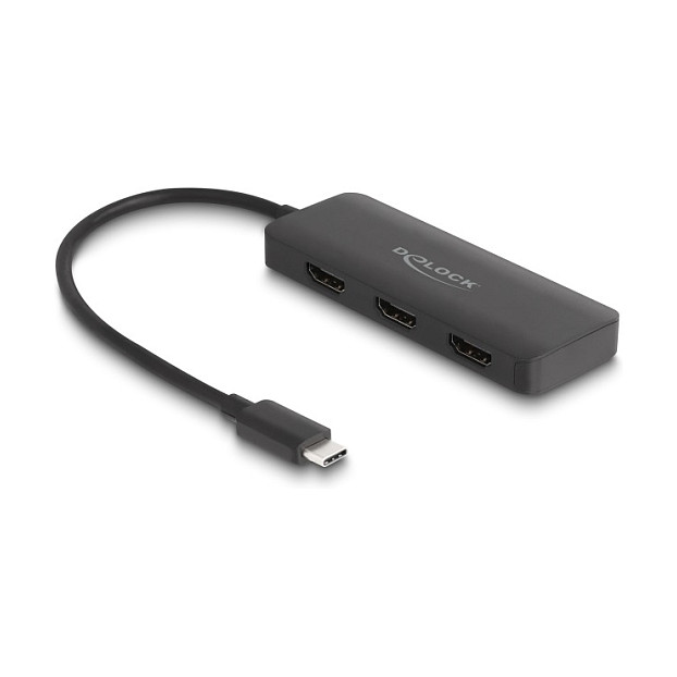 USB-C na 3x HDMI adapter DELOCK Splitter (MST, 4K 60 Hz, DP Alt Mode)