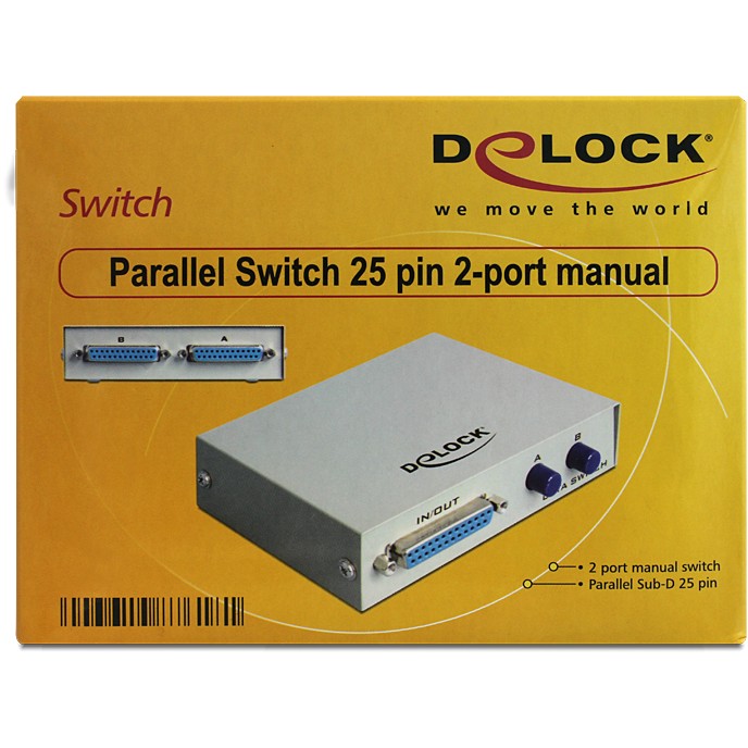 Data Switch DELOCK 87501 2-port Parallel ručni-1