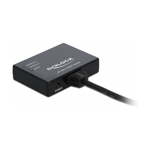HDMI Splitter DELOCK 1x2 (4K 60Hz, HDR, HDCP 2.2)-1