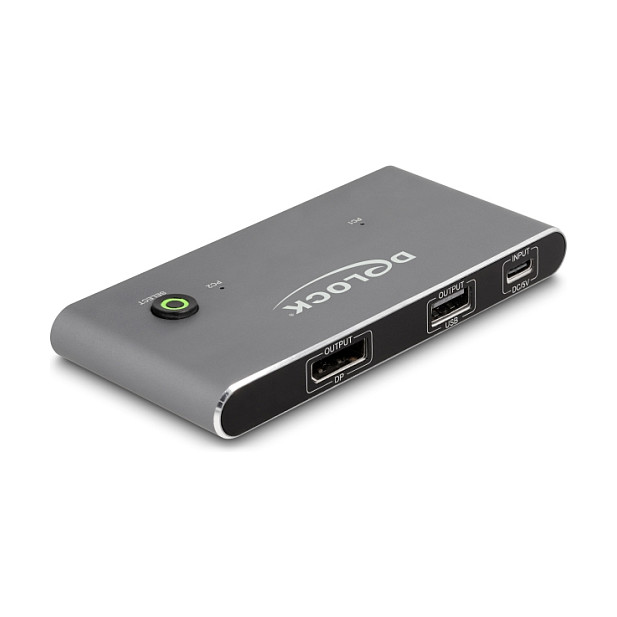 KVM Switch DELOCK 11486 (2x1 USB-C na DisplayPort, 8K 30Hz, USB 2.0)-0