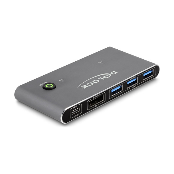 KVM preklopnik DELOCK 11481 (2x1, DisplayPort 8K 30Hz, USB 3.2 Gen 1)-0