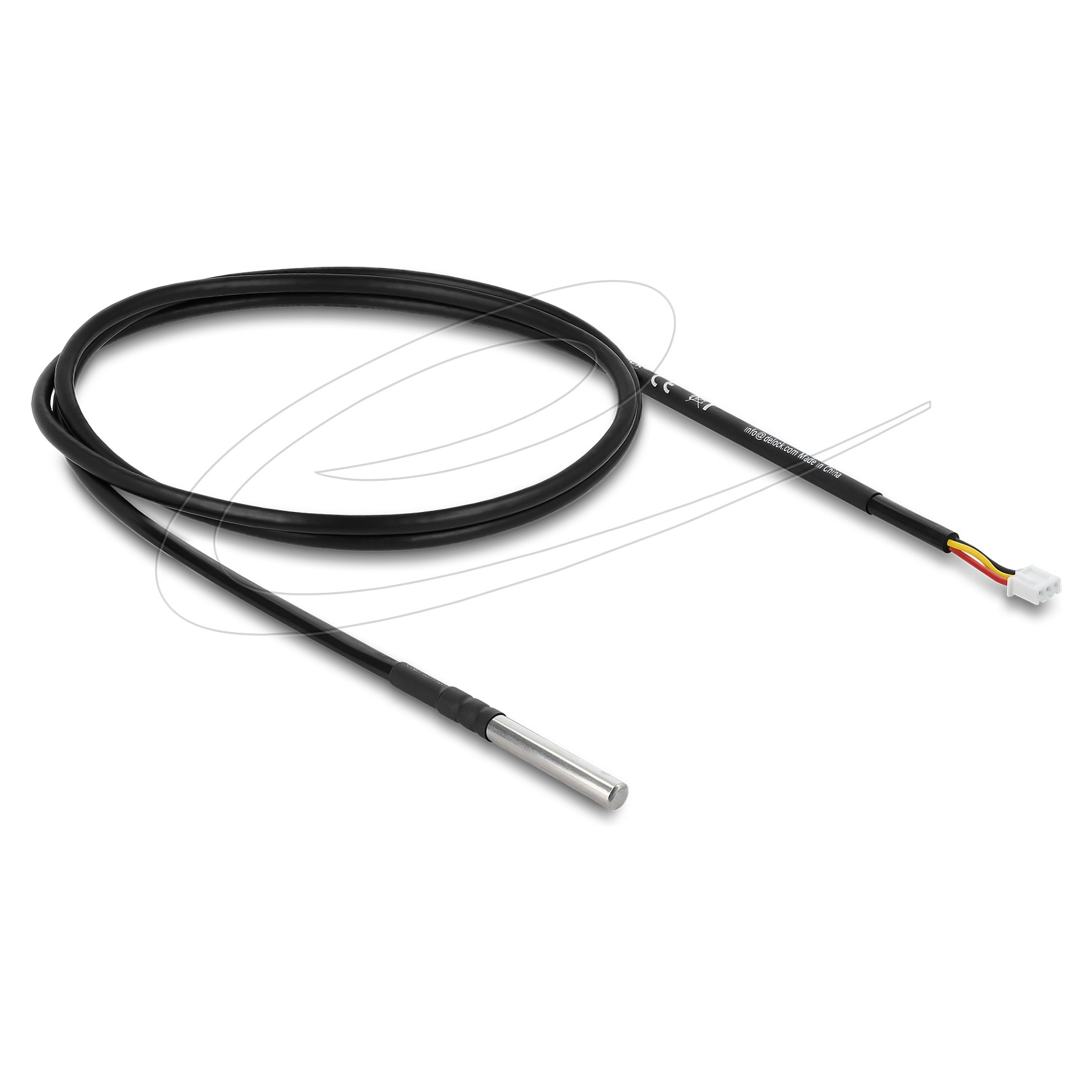 Senzor temperature DELOCK DS18B20 (3-pinski konektor, 1 m)