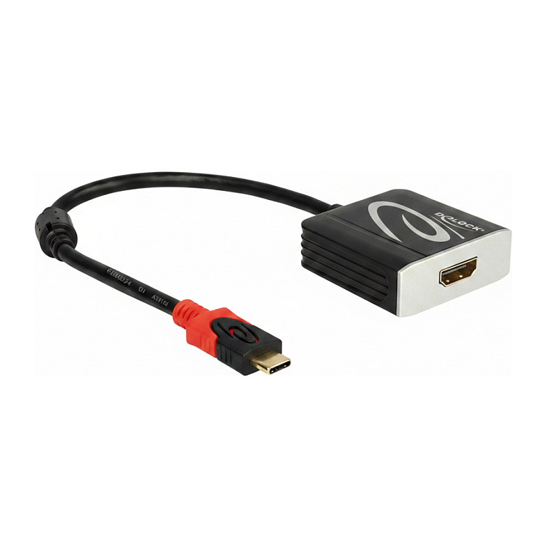 Adapter DELOCK USB-C na HDMI 4K 60Hz kutni (DP Alt Mode)