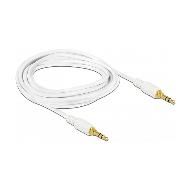 Audio kabel DELOCK 3.5mm 3-pinski stereo jack M/M (2m, bijeli)