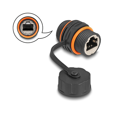 Mrežna spojnica DELOCK 88145 (RJ45 na RJ45, Cat.6A, IP68 vodootporna)-1