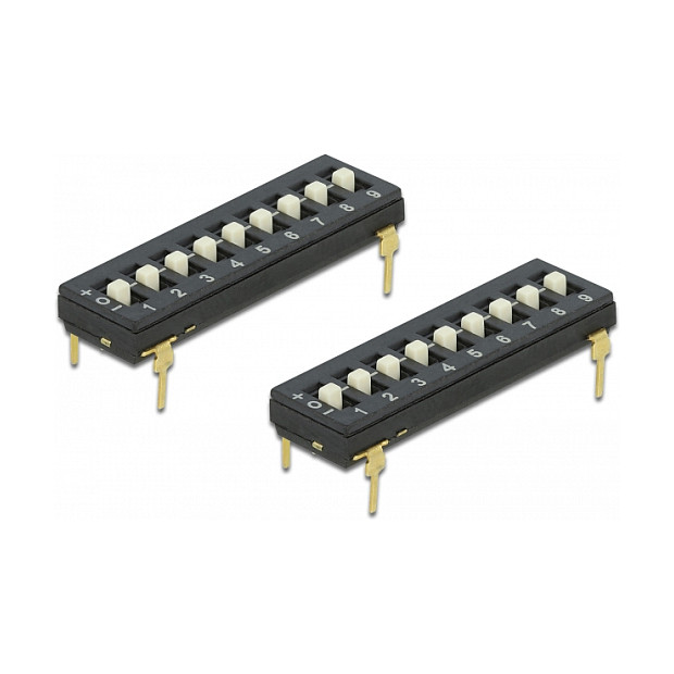 DIP prekidač DELOCK 66309 (2 pozicije, piano tip, raster 2.54 mm, 2 kom)-0