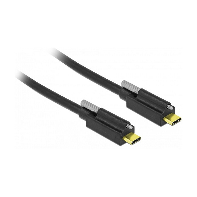 USB-C kabel DELOCK 84138 (USB 3.2 Gen 2, 10 Gbps, 100W PD, s vijcima, 2m)-0
