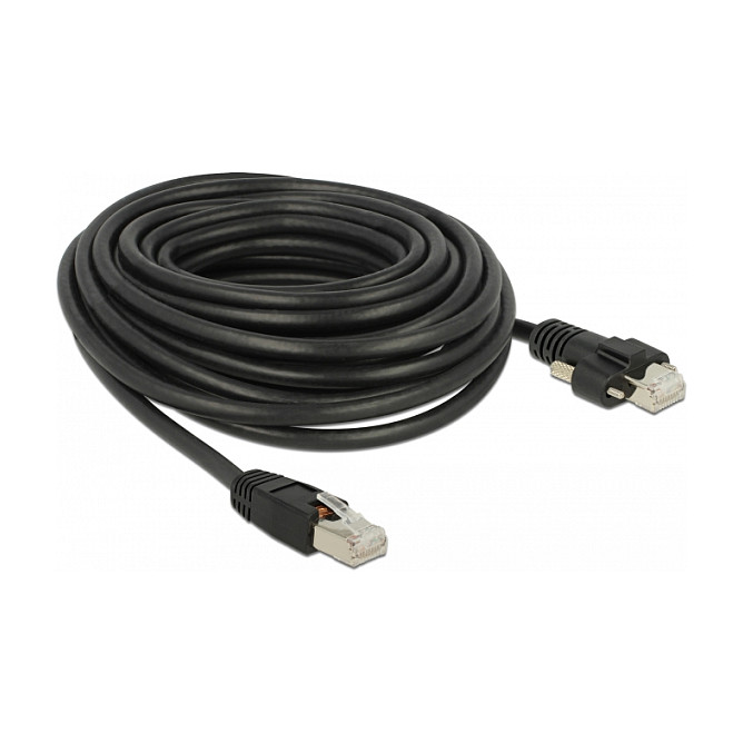 Mrežni kabel DELOCK Cat.6 S/FTP, 10m, crna boja