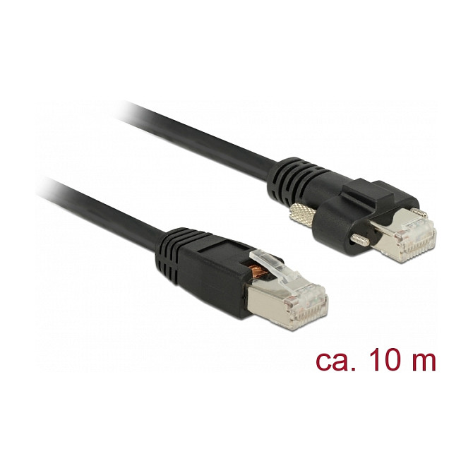 Mrežni kabel DELOCK Cat.6 S/FTP, 10m, crna boja-1