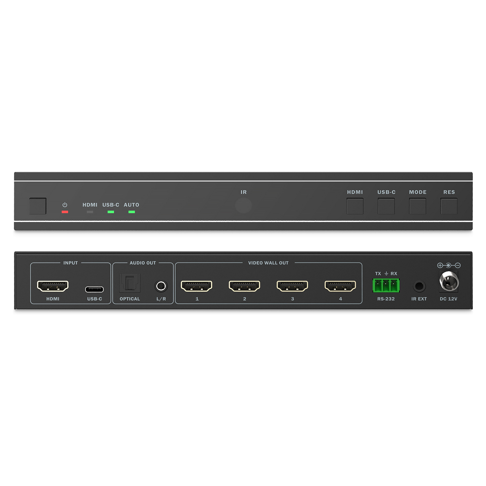HDMI Video Wall kontroler DIGITUS DS-43309 (2x2, 4K/30Hz ulaz, 4x 1080p izlaz)-2