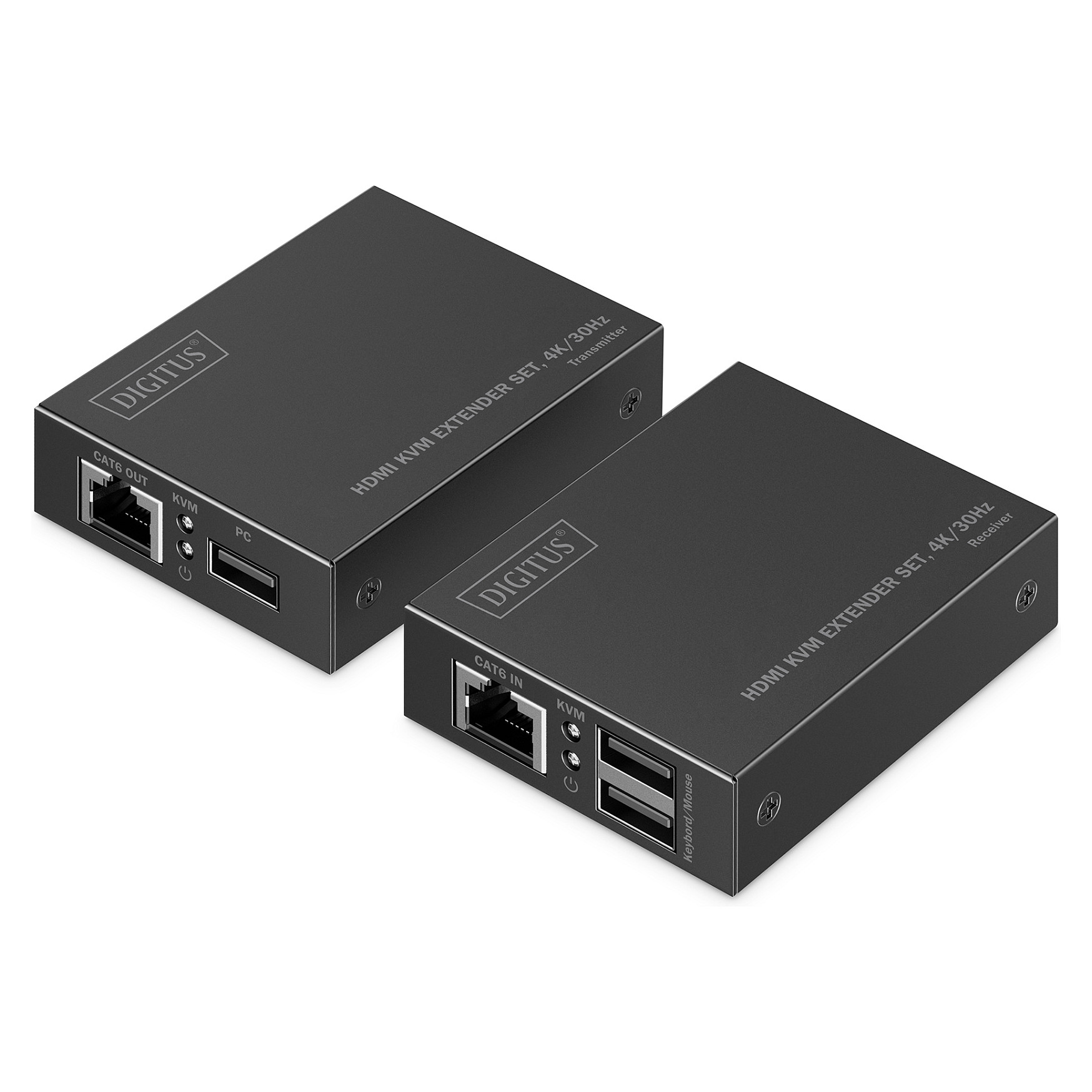 HDMI KVM Extender DIGITUS DS-55204 (4K/30Hz, do 70m, KVM, PoC)