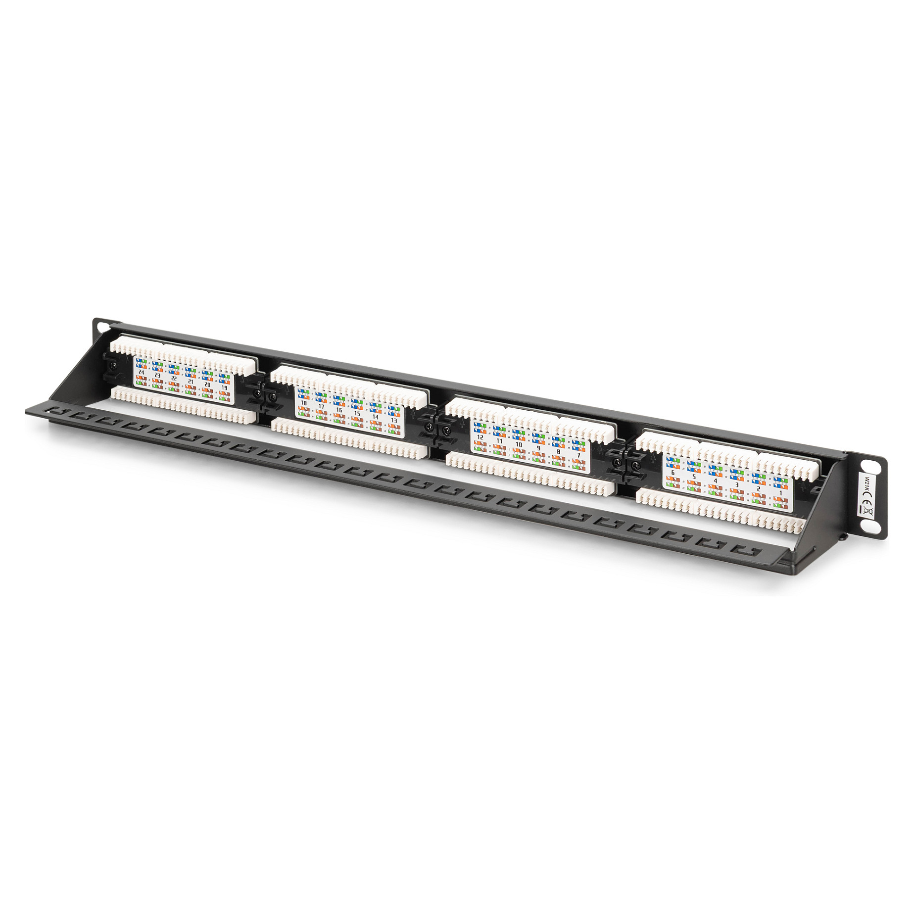Patch panel DIGITUS 24-portni Cat6 UTP 1U (DN-91624U, LSA, sivi)-1